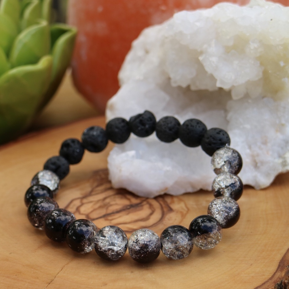 Handmade Bracelet- Lava Stone